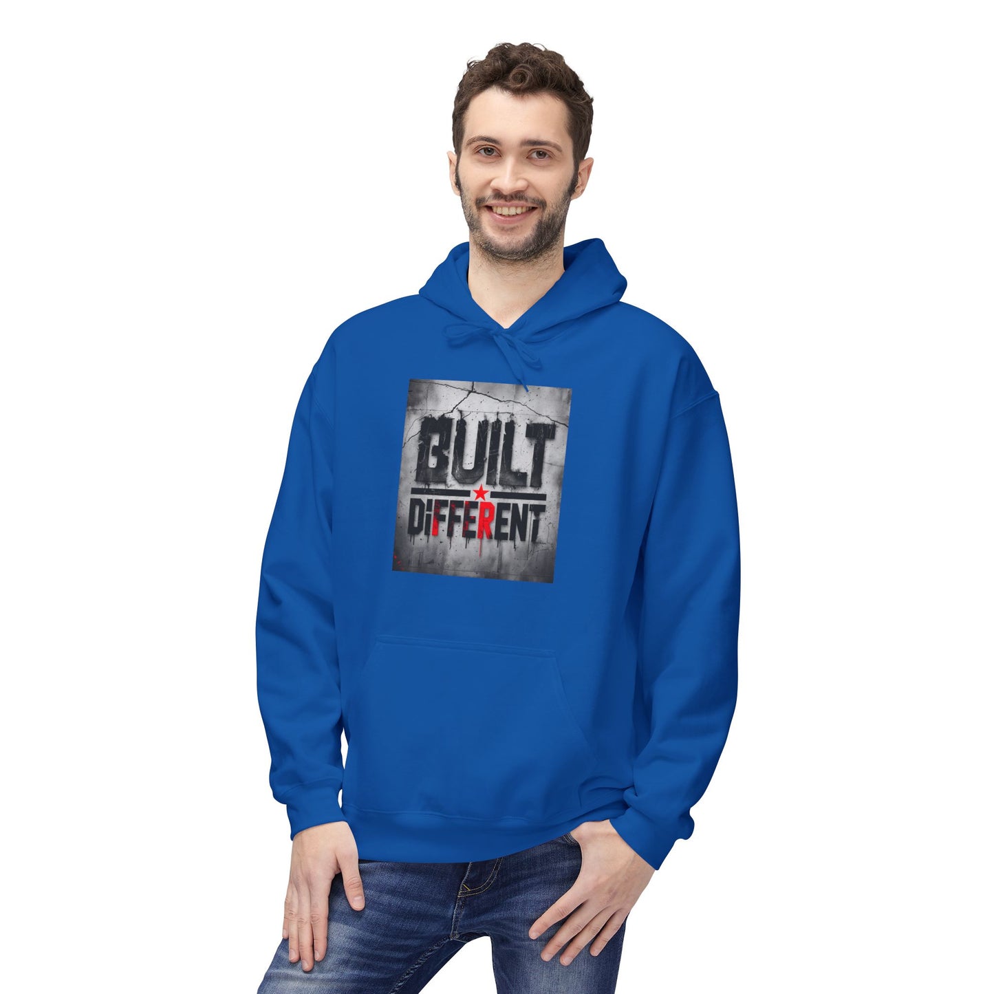 Built Different Midweight Soft style Fleece Hoodie, Unisex Comfort, Casual Wear for All Occasions