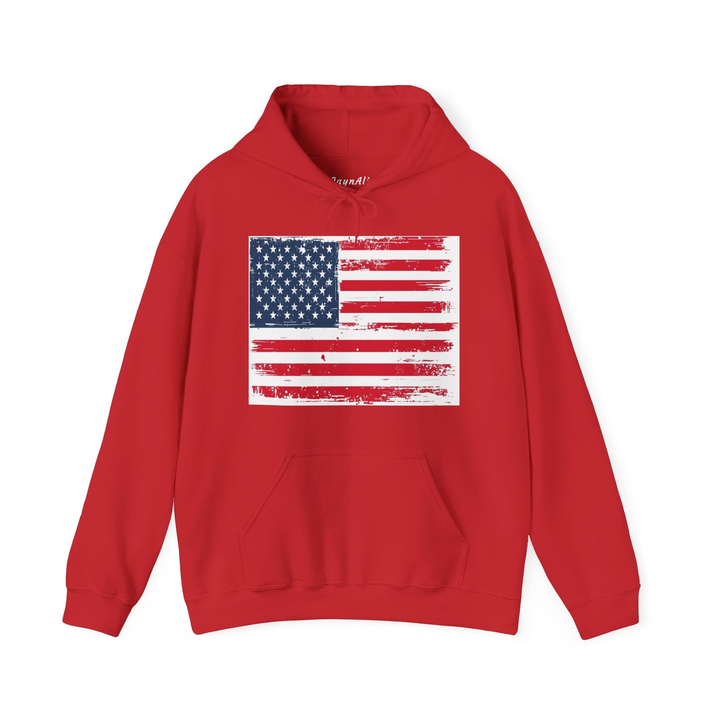 Vintage American Flag Hoodie, Unisex Sweatshirt for Independence Day, Patriotic Gift, Cozy Outerwear, 4th of July Celebration