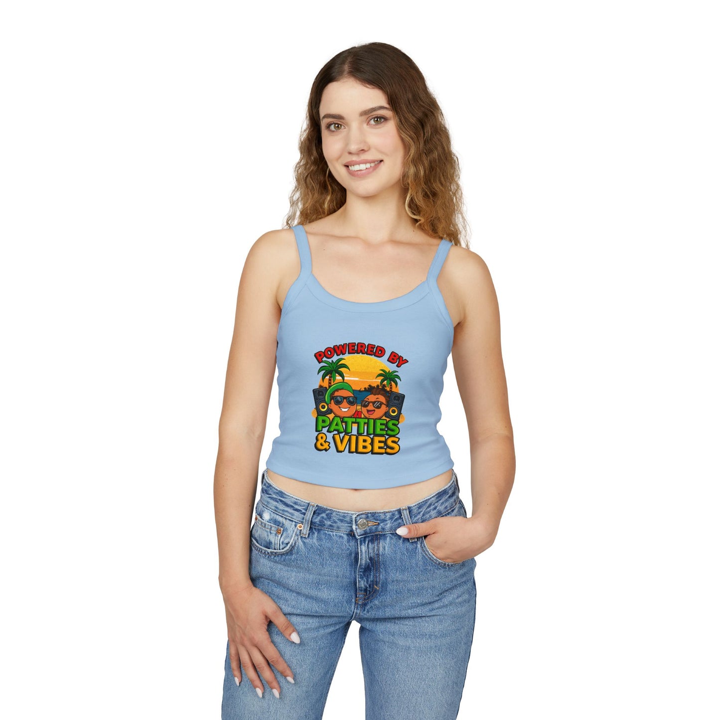 Patties and Vibes Women's Tank Top — Fun Foodie Summer Tank