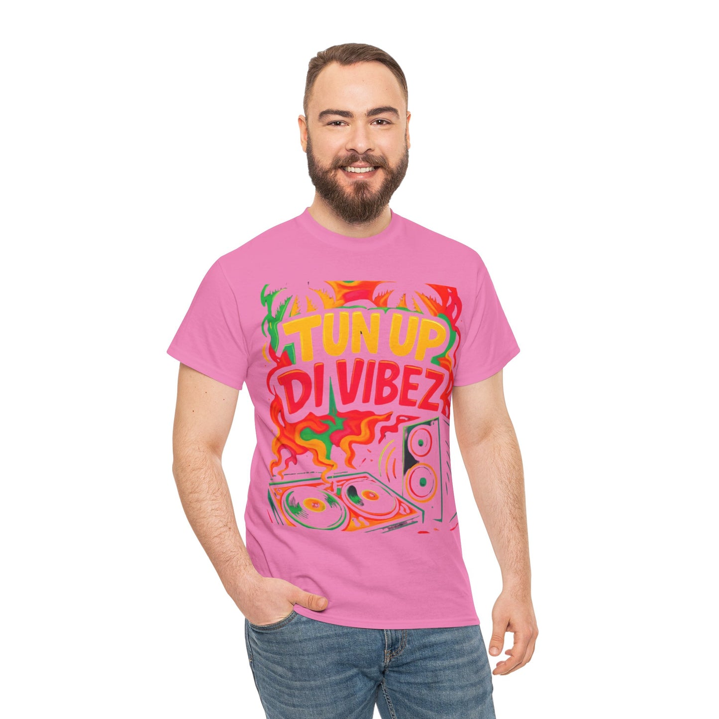 Tun Up Di Vibes T-Shirt — Caribbean Party Reggae Festival Tee