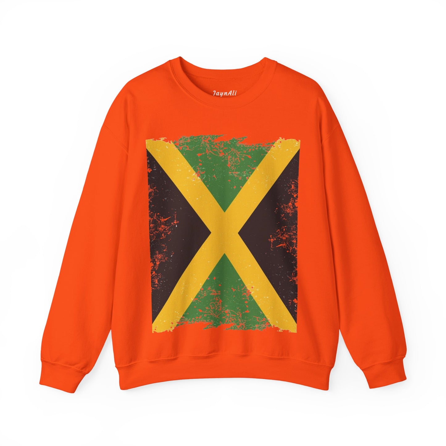 Jamaican Flag Crewneck Sweatshirt, Unisex Sweatshirt, Casual Wear, Gift for Him or Her, Travel Apparel, Cultural Celebration