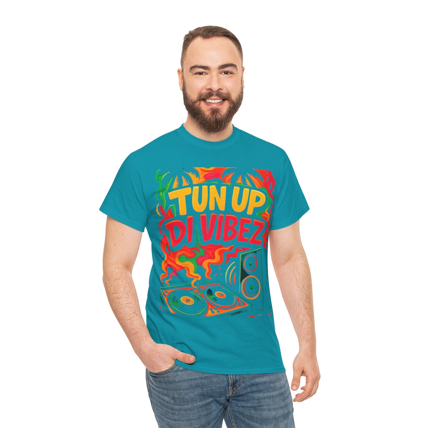 Tun Up Di Vibes T-Shirt — Caribbean Party Reggae Festival Tee