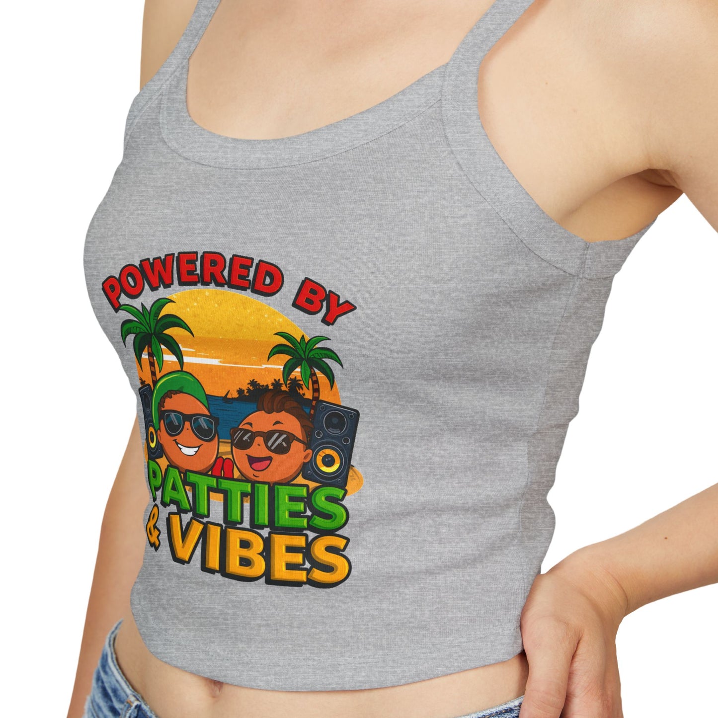 Patties and Vibes Women's Tank Top — Fun Foodie Summer Tank