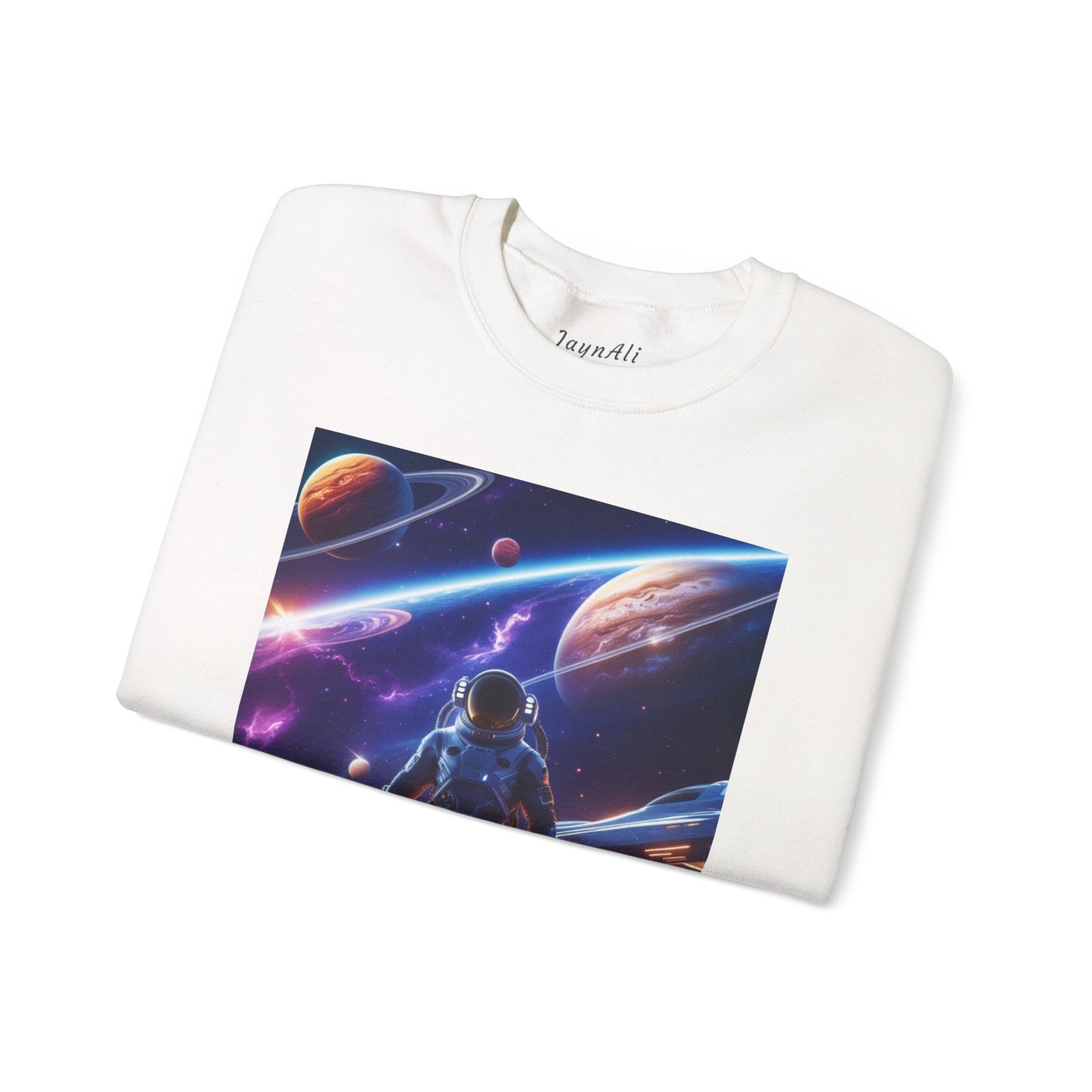 Cosmic Explorer Crewneck Sweatshirt - Space Design, Gift for Astronomy Lovers
