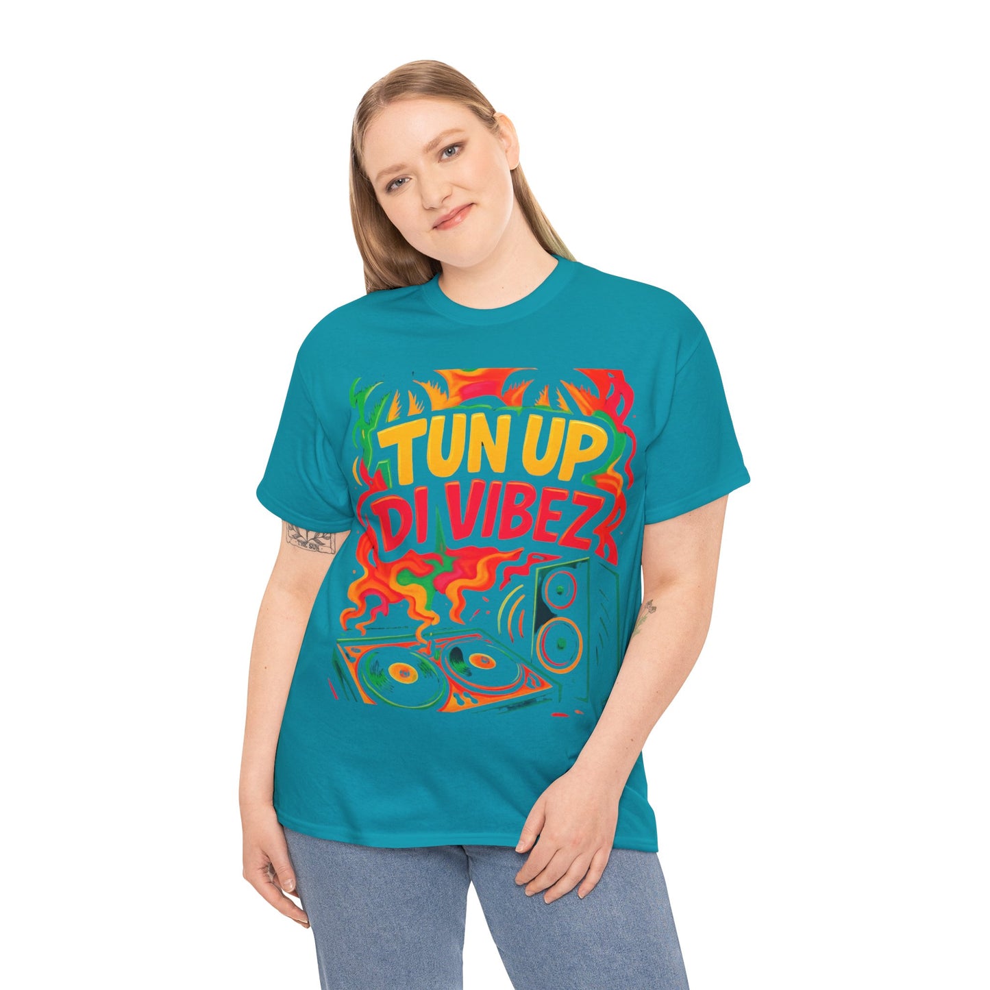 Tun Up Di Vibes T-Shirt — Caribbean Party Reggae Festival Tee