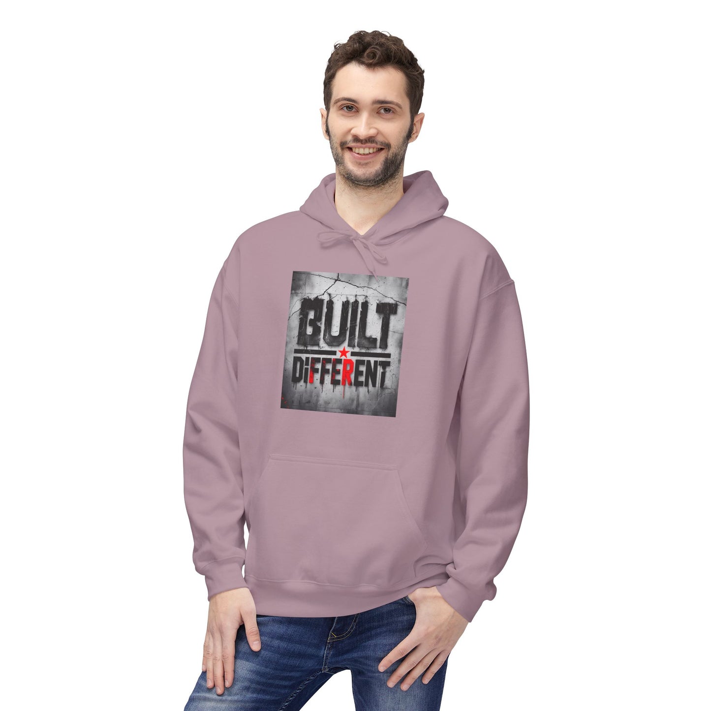 Built Different Midweight Soft style Fleece Hoodie, Unisex Comfort, Casual Wear for All Occasions