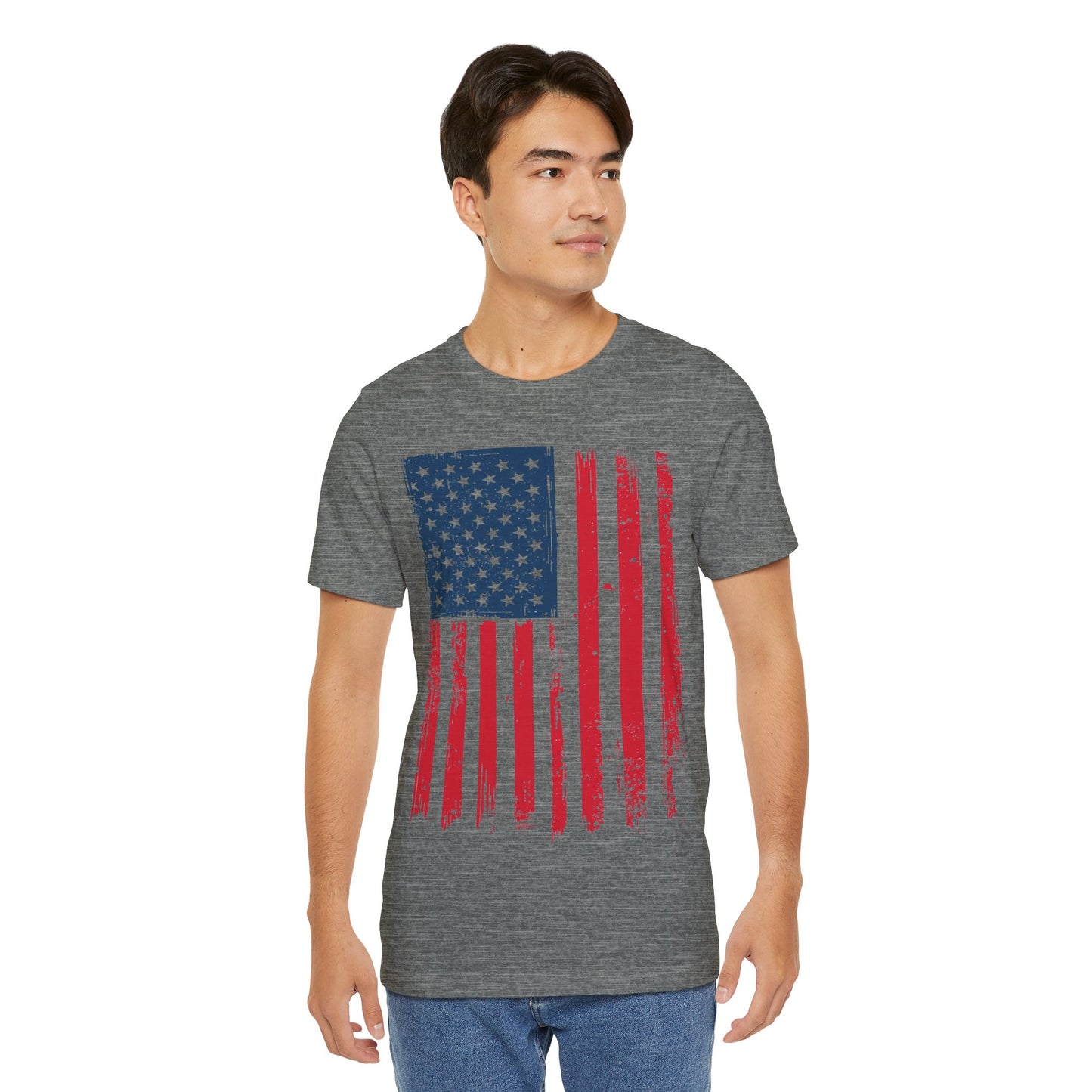 Patriotic Unisex Tee - Grunge American Flag Shirt, Independence Day Apparel, July 4th Celebration, Casual Summer Wear, Gift for [...]