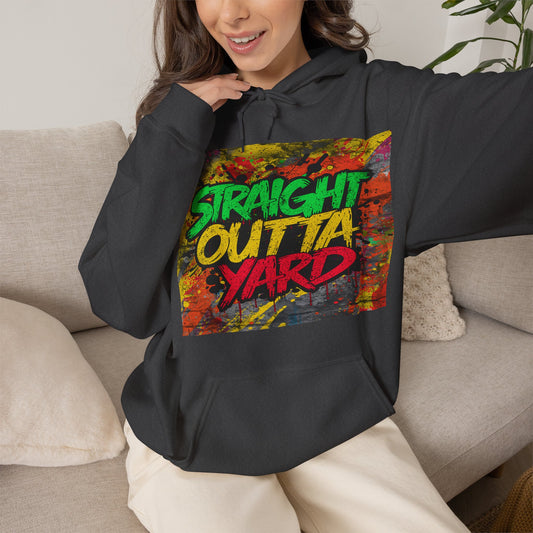 Straight Outta Yard Hoodie — Funny Gardening & Backyard Work Hoodie