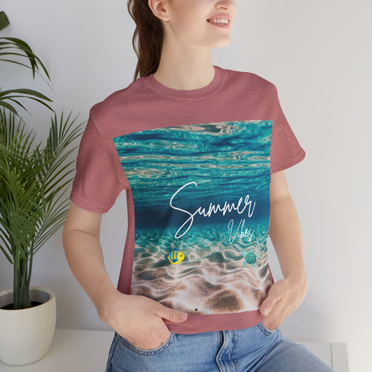 Summer Vibe Graphic Tee - Unisex Heavy Cotton Shirt for Him or Her