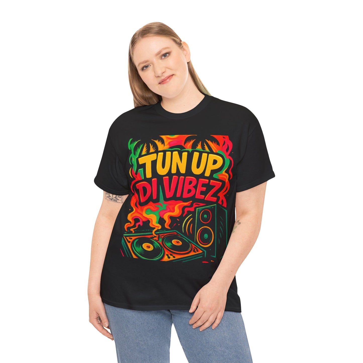 Tun Up Di Vibes T-Shirt — Caribbean Party Reggae Festival Tee