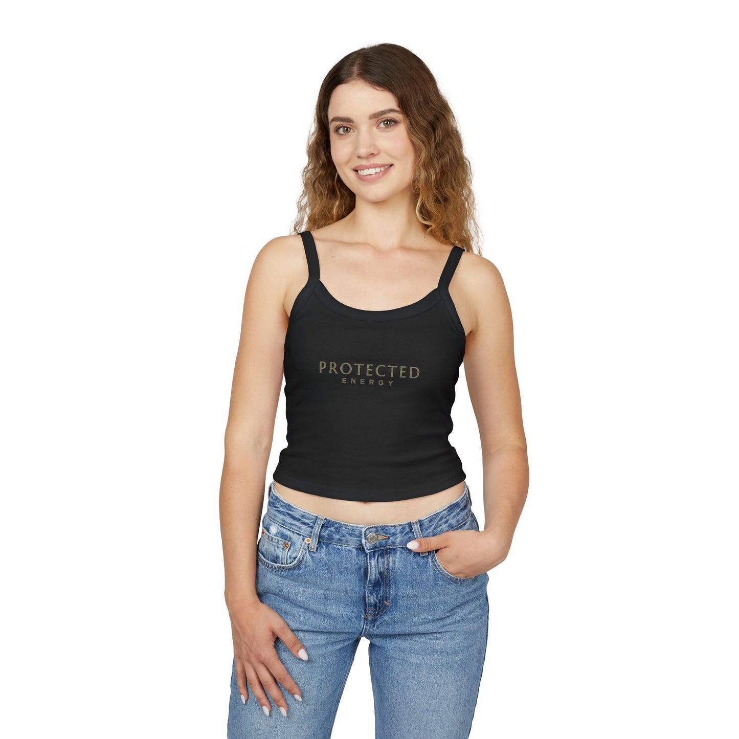 Protected Energy Tank Top — Women's Spaghetti Strap Crop