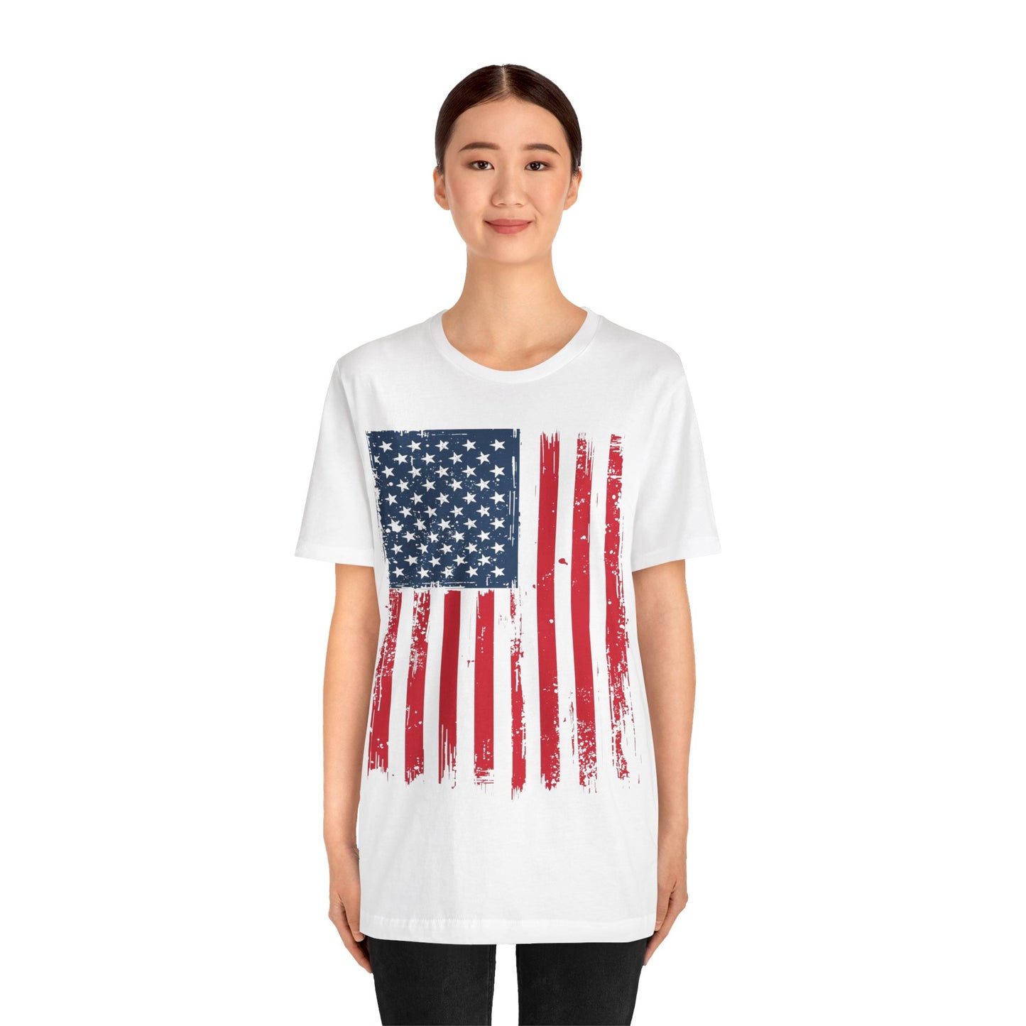 Camiseta Unisex Patriótica - Camisa de Bandera Americana Estilo Grunge, Ropa del Día de la Independencia, Celebración del 4 de Julio, Ropa Casual de Verano, Regalo para [...]