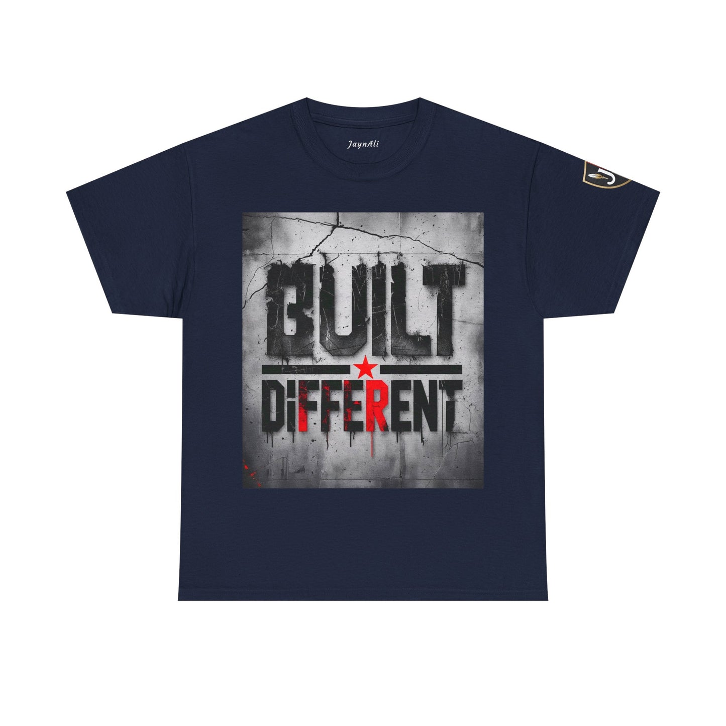 Graphic Tee - Built Different, Motivational Shirt for Him or Her
