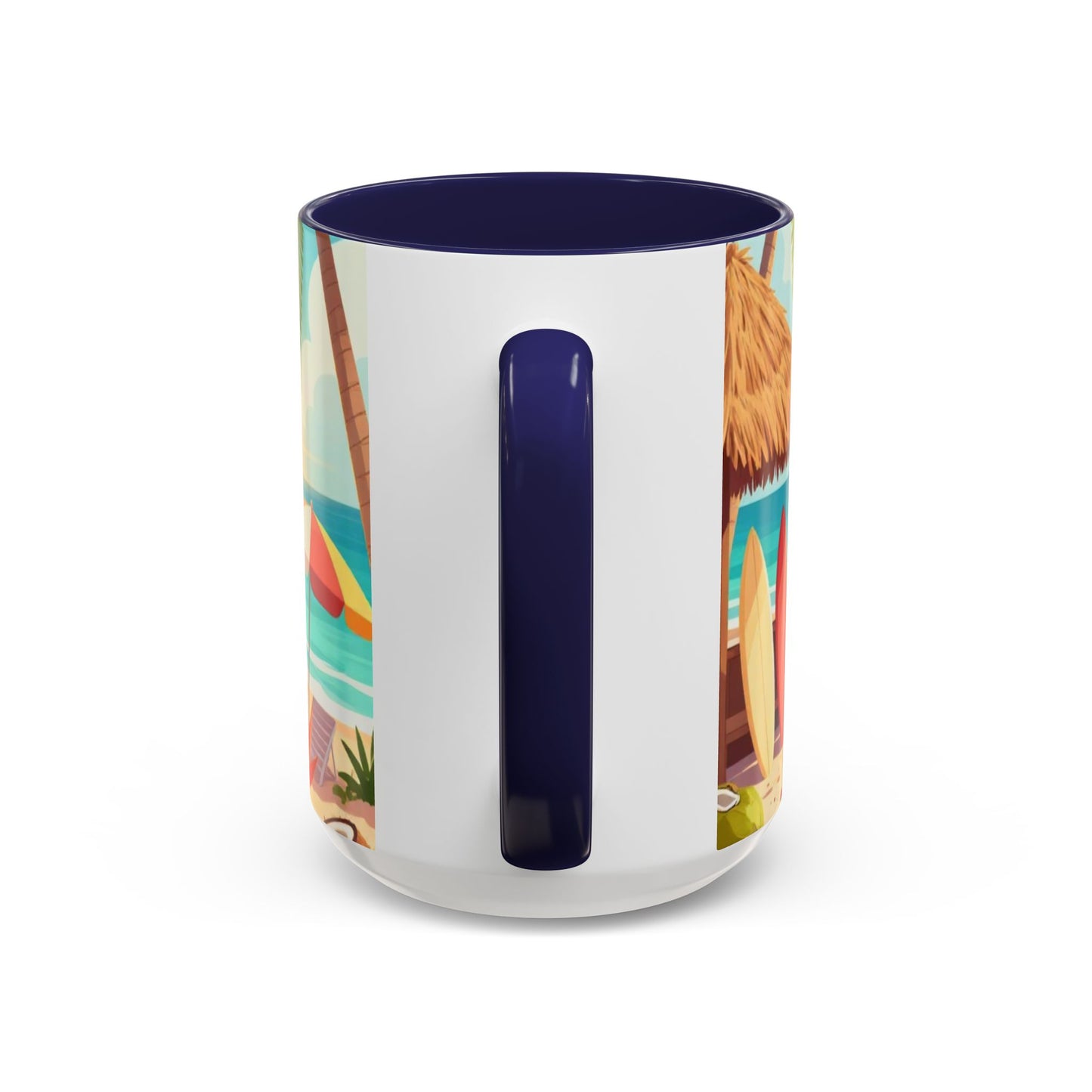 Beach Sunrise Coffee Mug — Tropical Ocean Scene Accent Mug (11/15oz)