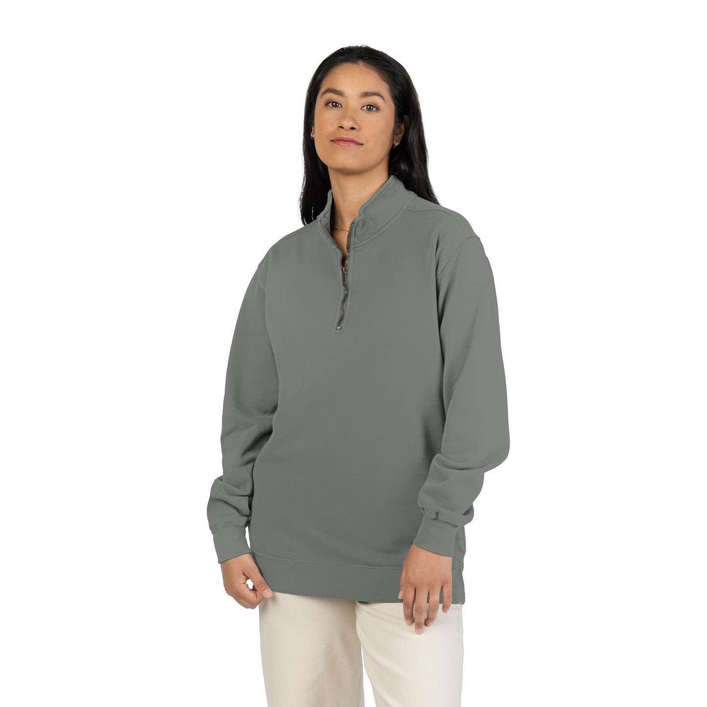 Quarter-Zip Sweatshirt — Unisex Casual Pullover