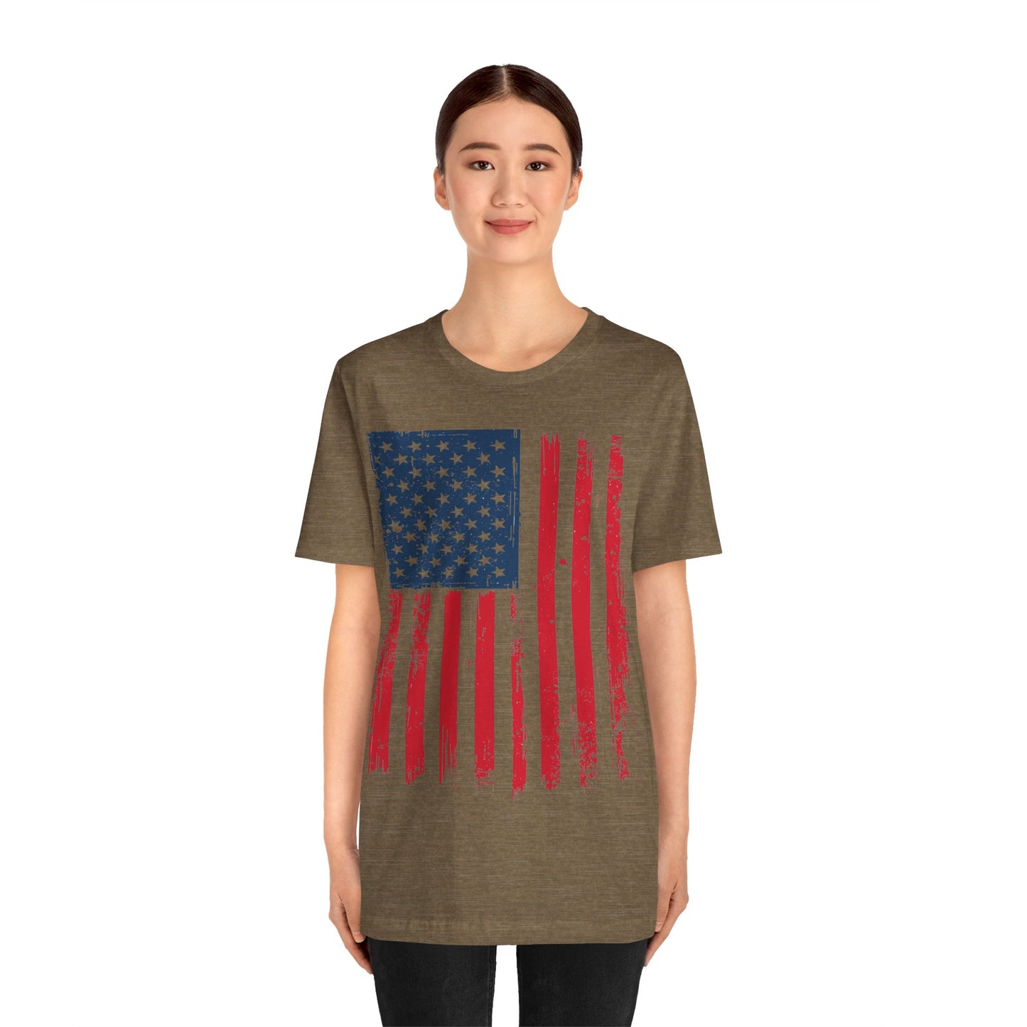 Patriotic Unisex Tee - Grunge American Flag Shirt, Independence Day Apparel, July 4th Celebration, Casual Summer Wear, Gift for [...]