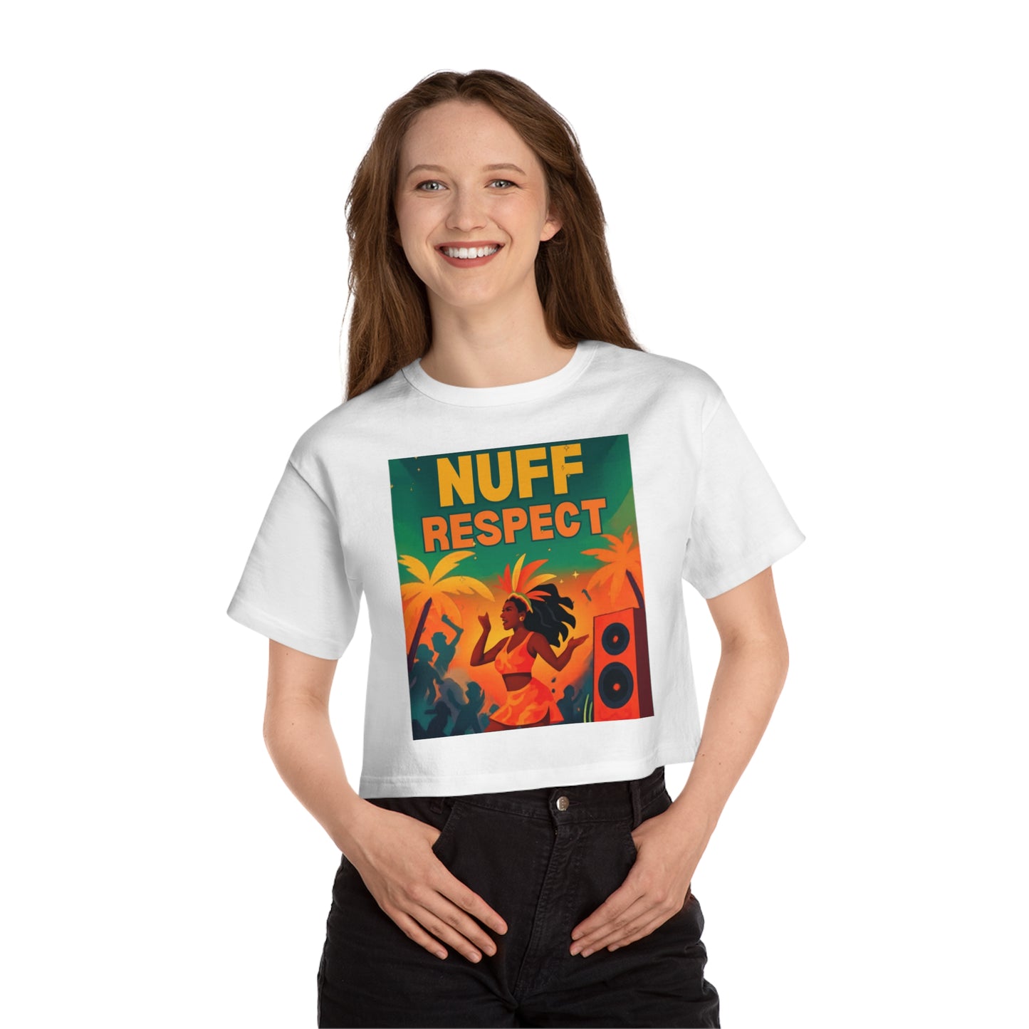 Nuff Respect Cropped T-Shirt — Champion Women's Heritage