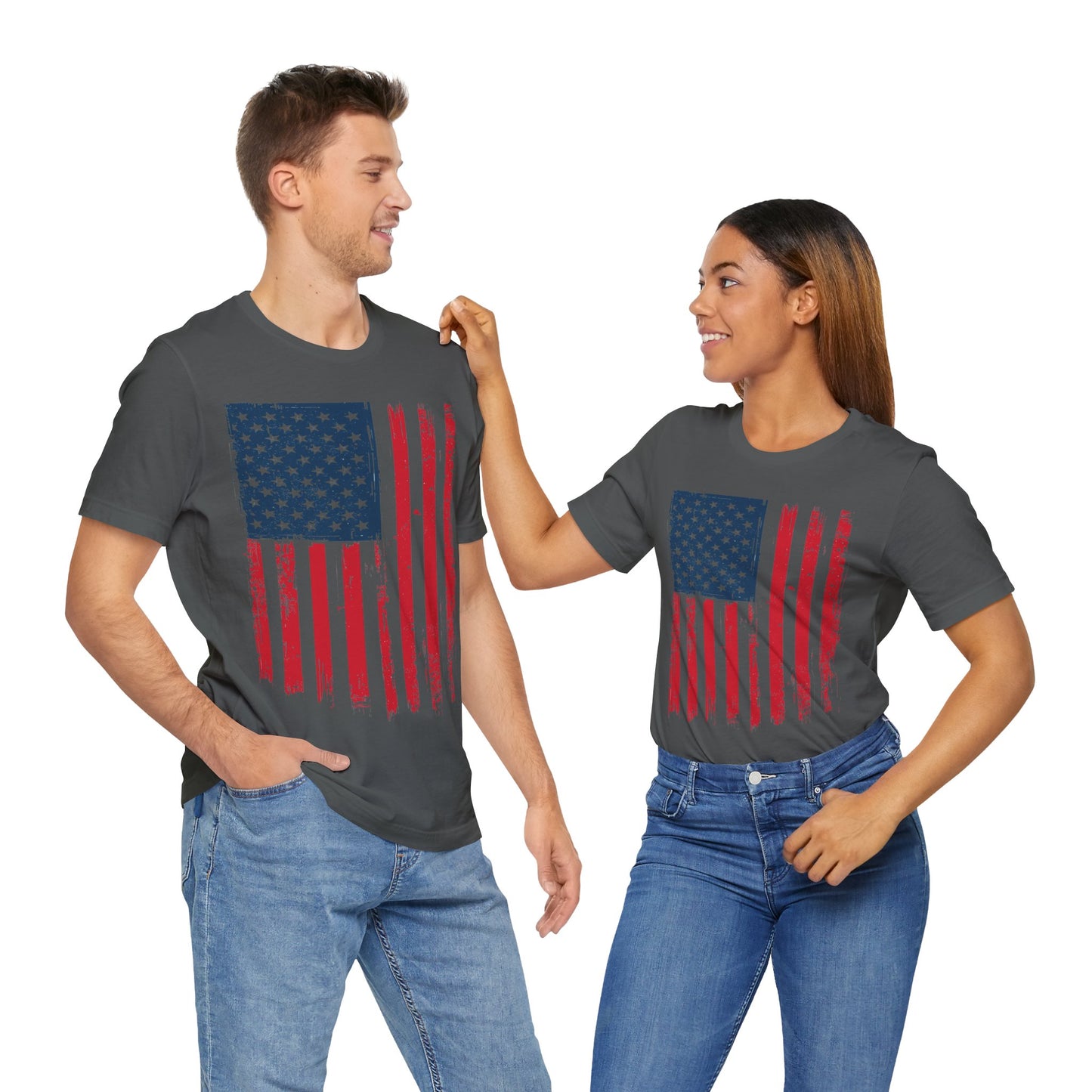 Patriotic Unisex Tee - Grunge American Flag Shirt, Independence Day Apparel, July 4th Celebration, Casual Summer Wear, Gift for [...]
