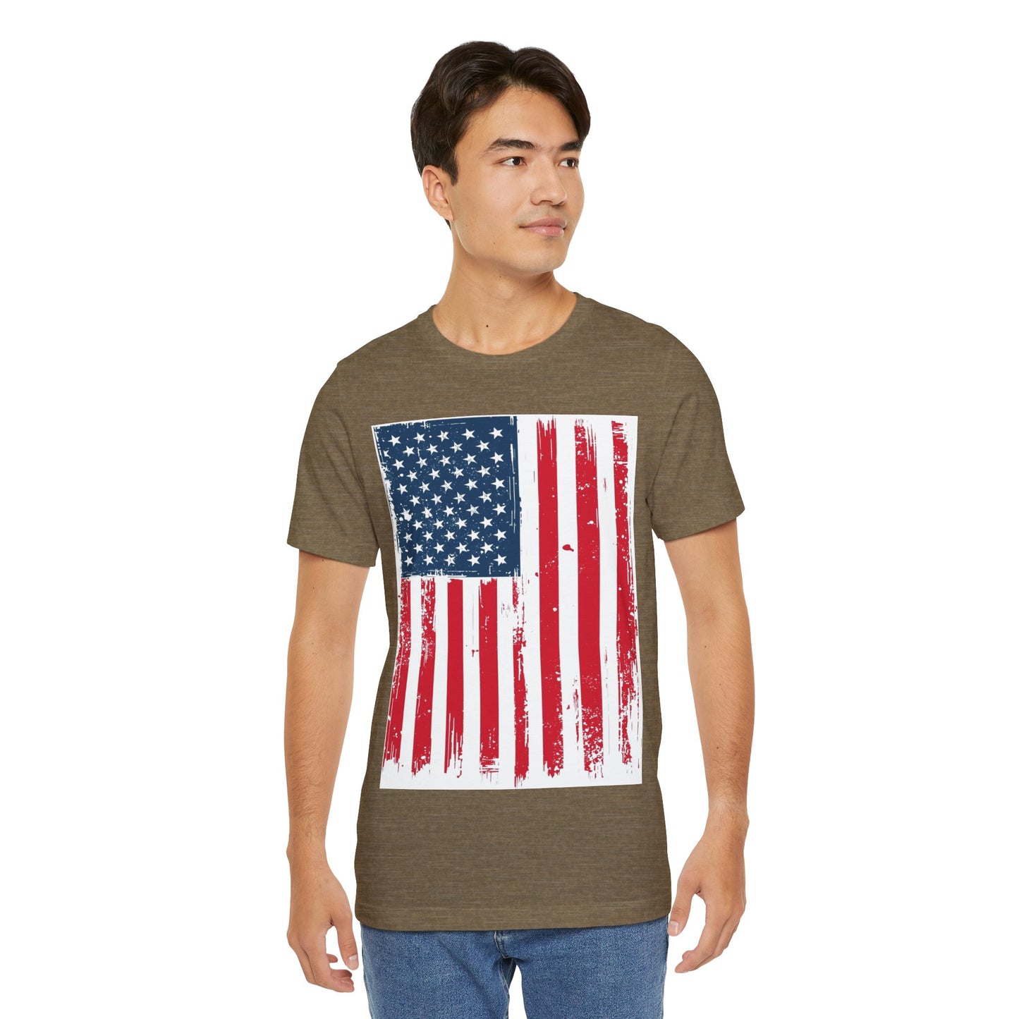 Camiseta Unisex Patriótica - Camisa de Bandera Americana Estilo Grunge, Ropa del Día de la Independencia, Celebración del 4 de Julio, Ropa Casual de Verano, Regalo para [...]