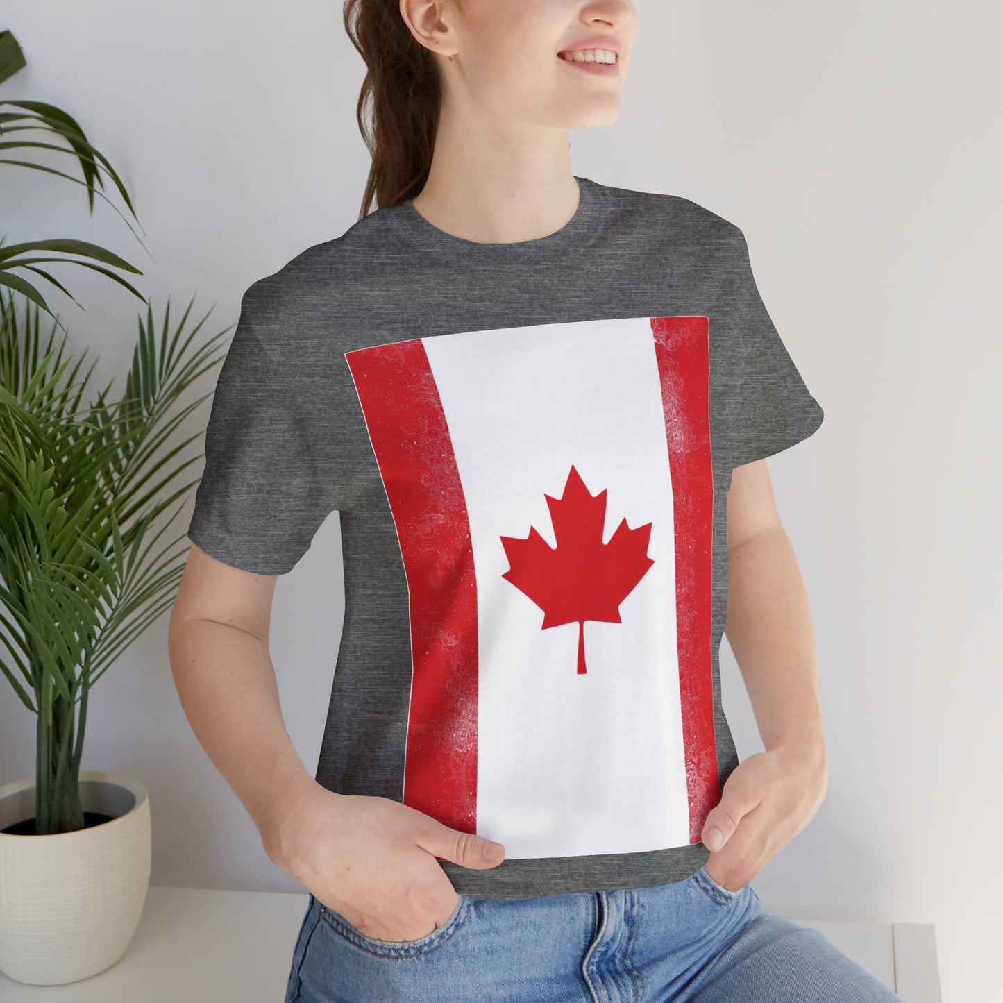 Canada Flag Unisex Jersey Short Sleeve Tee