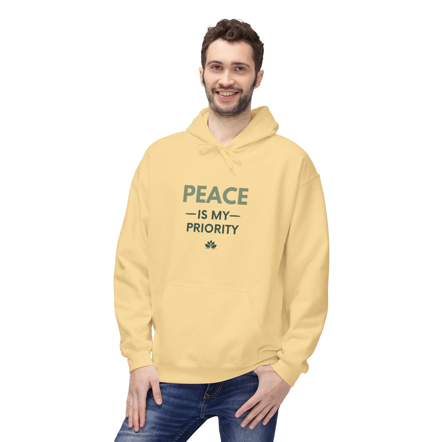 Peace Priority Hoodie - Unisex Fleece Sweatshirt
