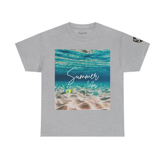 Summer Vibe Graphic Tee - Unisex Heavy Cotton Shirt for Him or Her