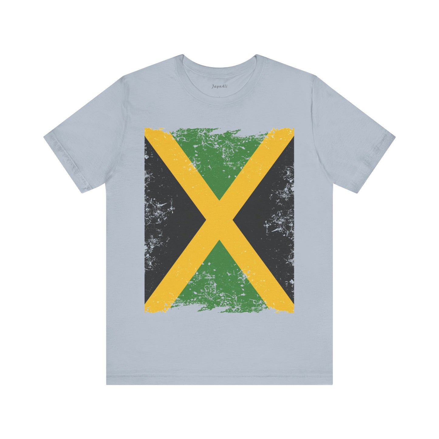 Jamaican Flag Short Sleeve Tee, Unisex Graphic Tee, Casual Wear, Festival Shirt, Gift for Music Lovers, Summer Vibes