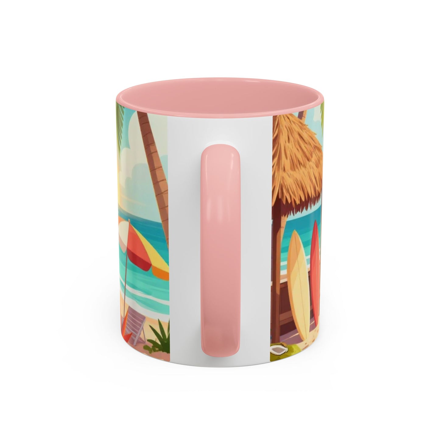 Beach Sunrise Coffee Mug — Tropical Ocean Scene Accent Mug (11/15oz)