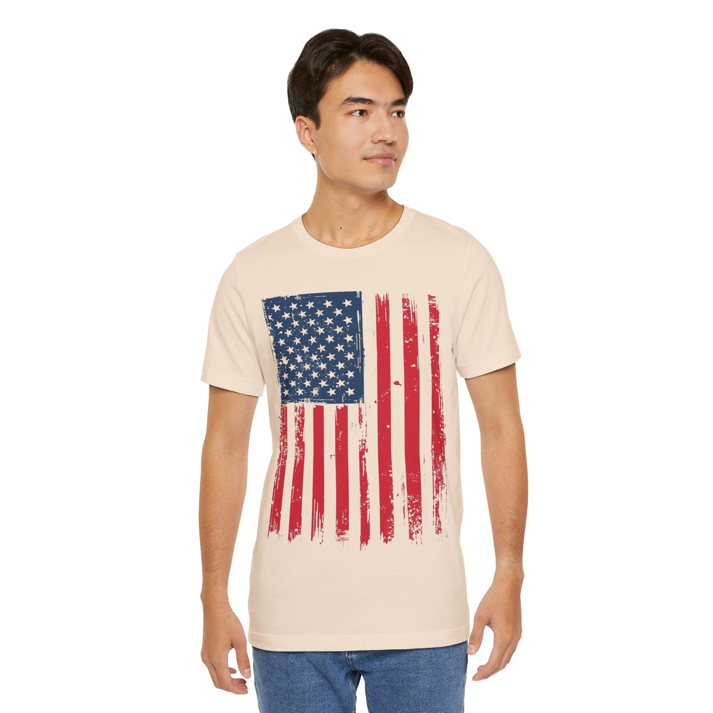 Patriotic Unisex Tee - Grunge American Flag Shirt, Independence Day Apparel, July 4th Celebration, Casual Summer Wear, Gift for [...]