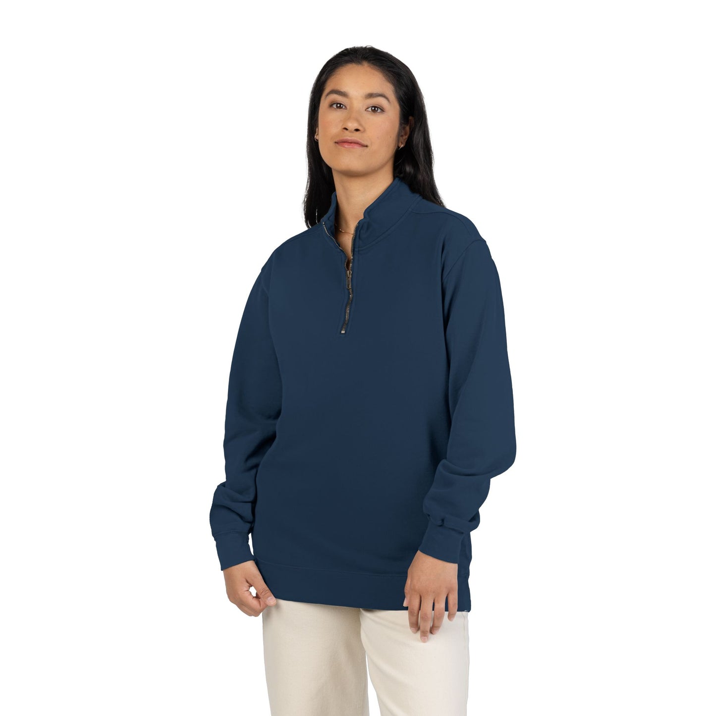 Quarter-Zip Sweatshirt — Unisex Casual Pullover