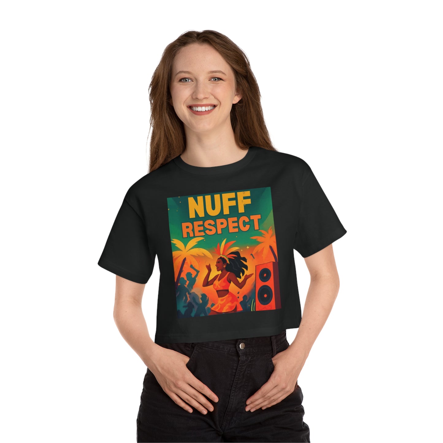 Nuff Respect Cropped T-Shirt — Champion Women's Heritage
