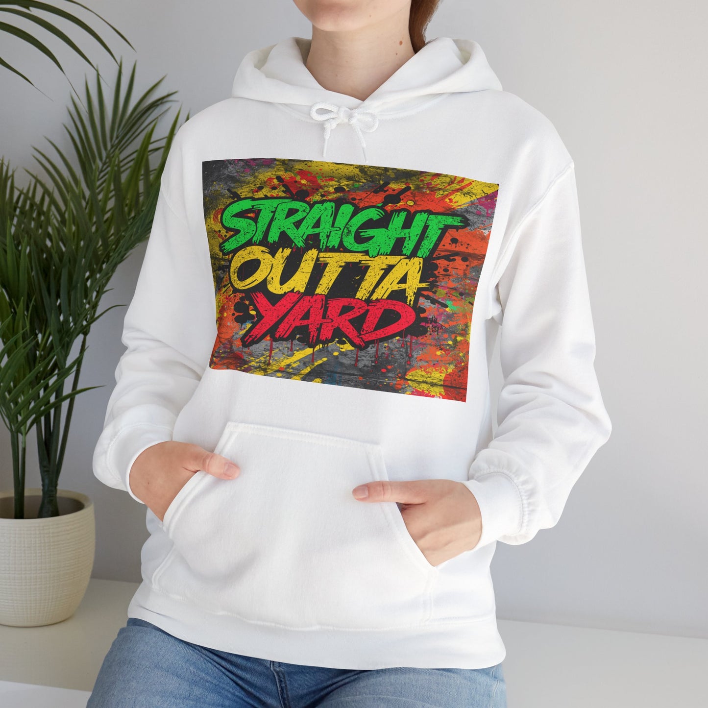 Straight Outta Yard Hoodie — Funny Gardening & Backyard Work Hoodie