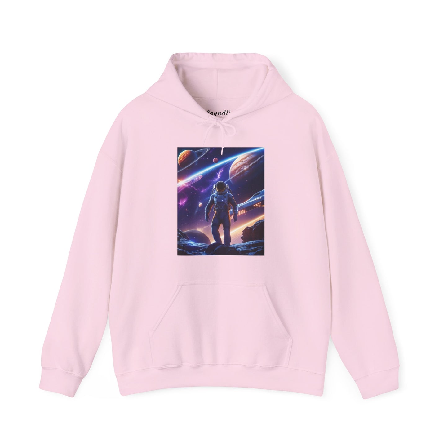 Cosmic Adventure Hooded Sweatshirt - Starry Night Graphic Unisex Sweatshirt
