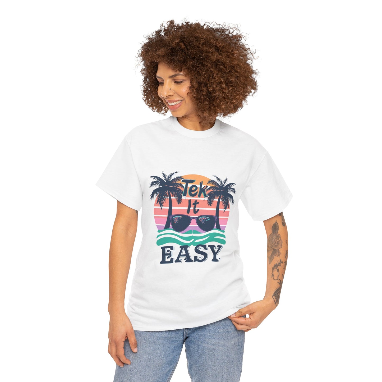 Tek It Easy T-Shirt — Funny Relaxed Vibe Tee