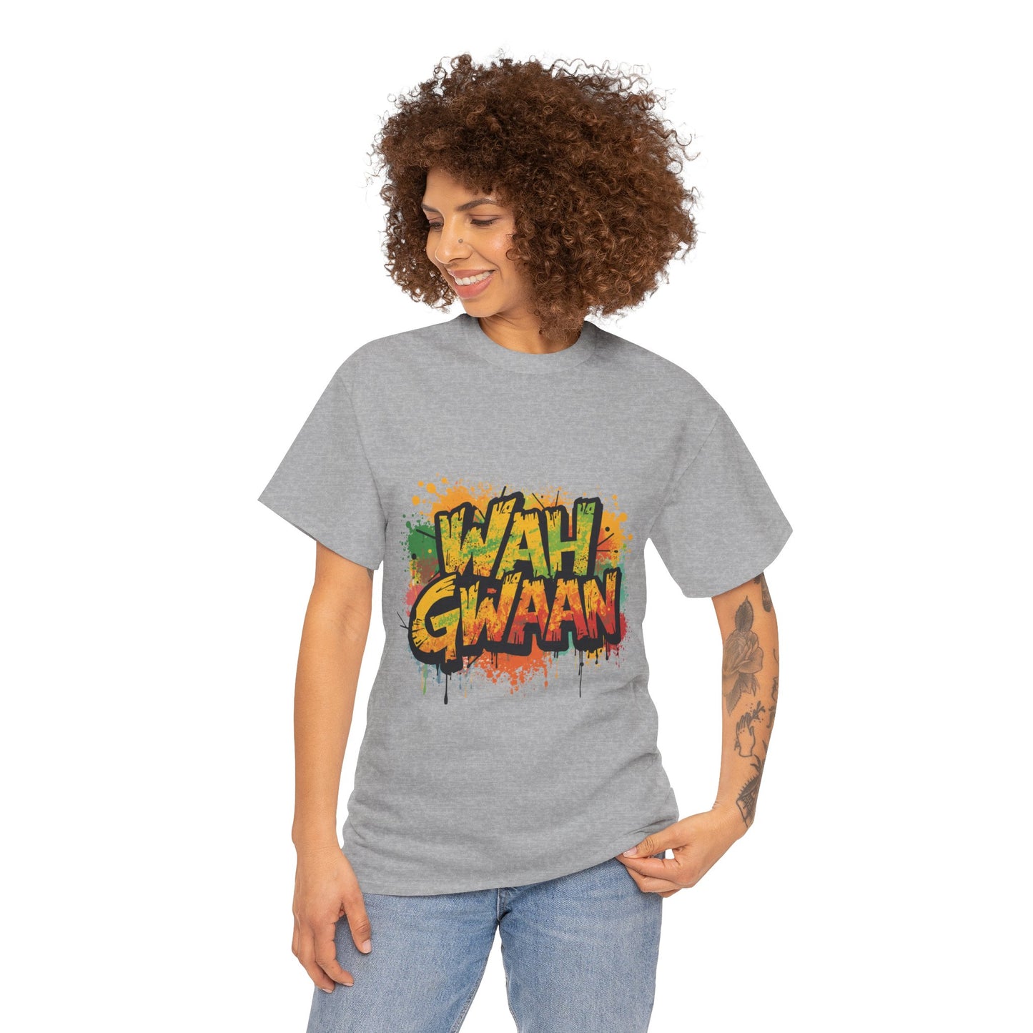 Wah Gwaan Graphic T-Shirt — Casual Jamaican Phrase Tee