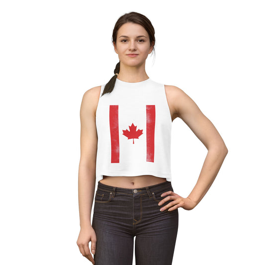 Canada Crop Top — Women's Canadian Flag Crop Tee