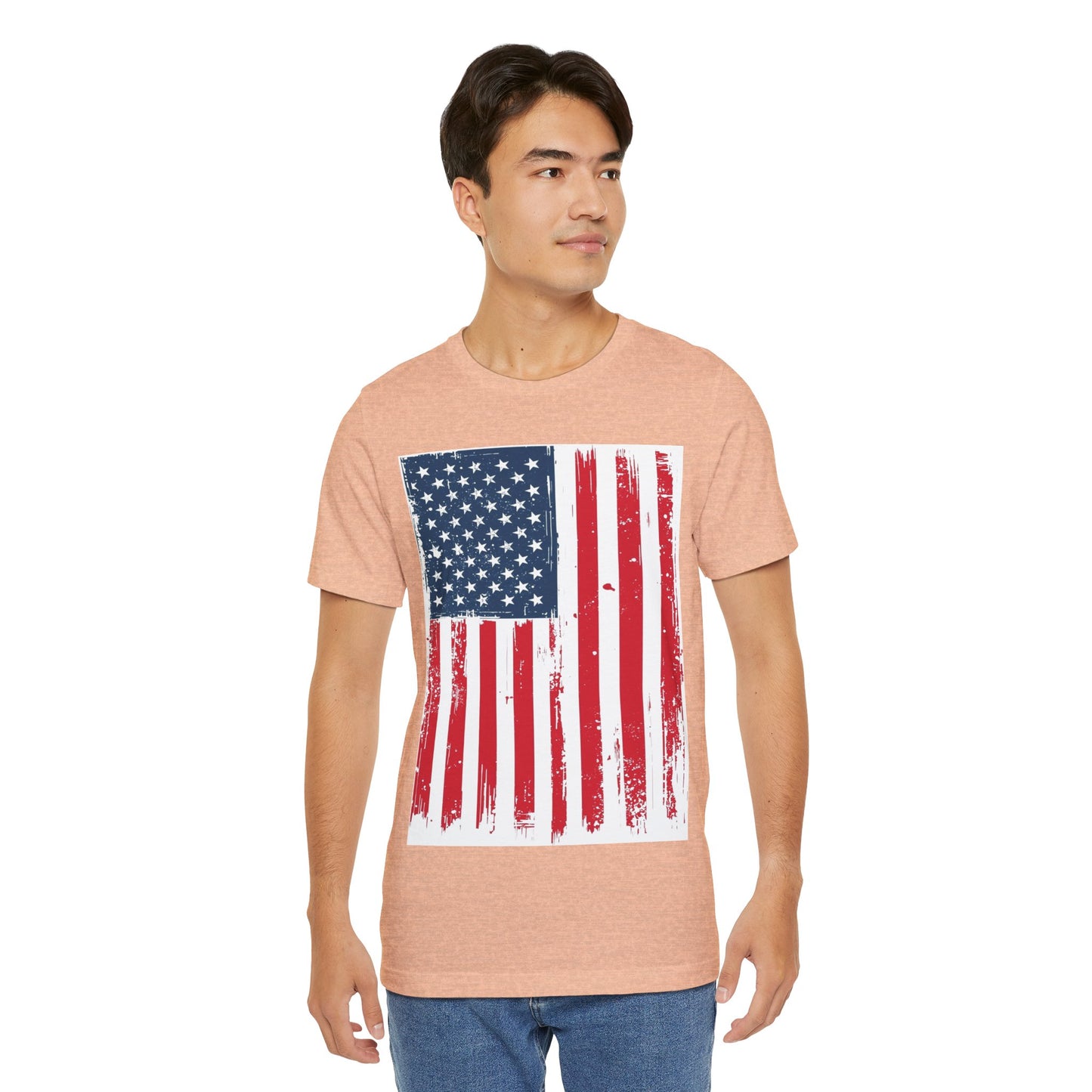 Camiseta Unisex Patriótica - Camisa de Bandera Americana Estilo Grunge, Ropa del Día de la Independencia, Celebración del 4 de Julio, Ropa Casual de Verano, Regalo para [...]