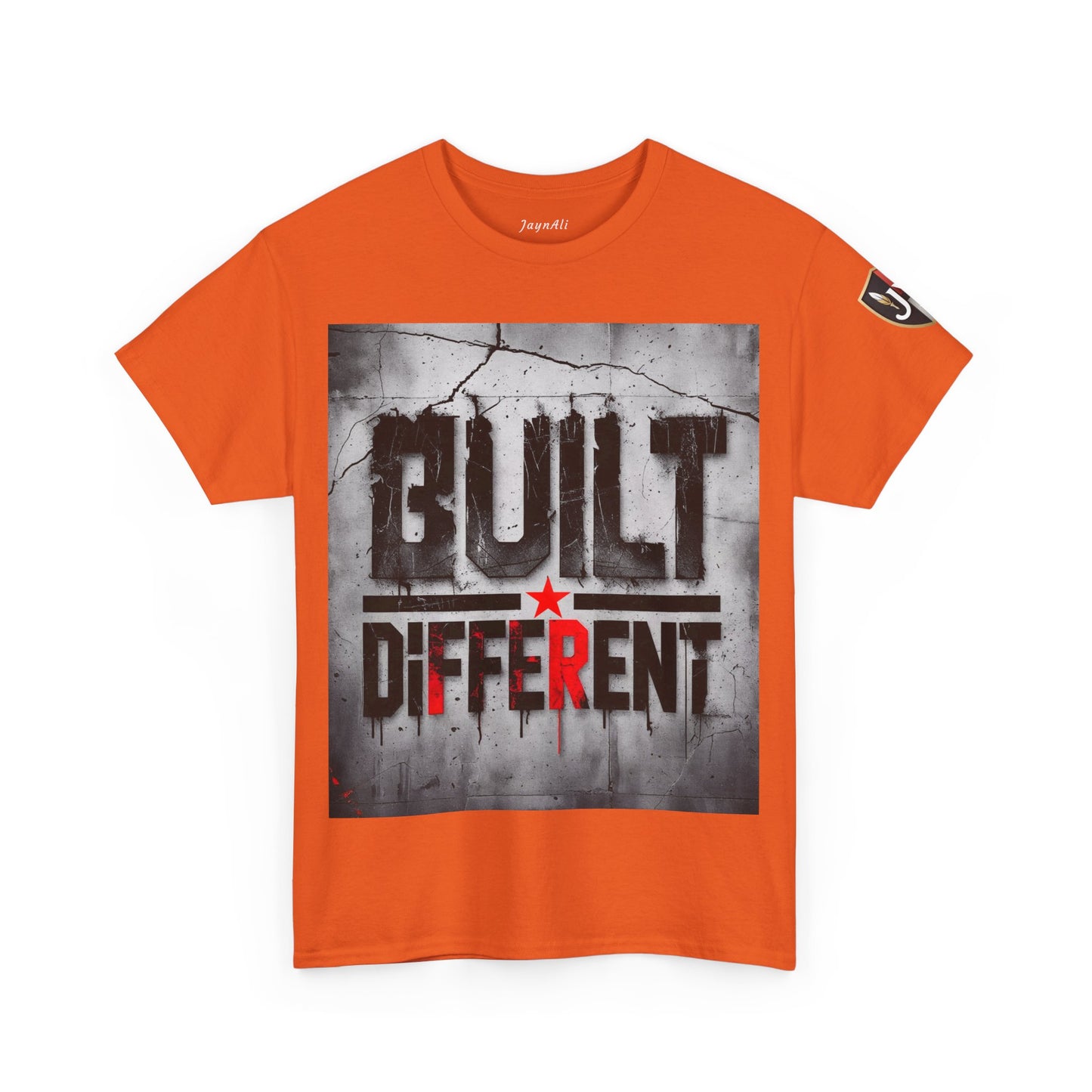 Graphic Tee - Built Different, Motivational Shirt for Him or Her