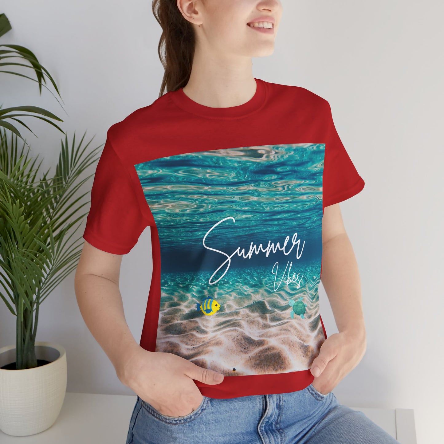 Summer Vibe Graphic Tee - Unisex Heavy Cotton Shirt for Him or Her