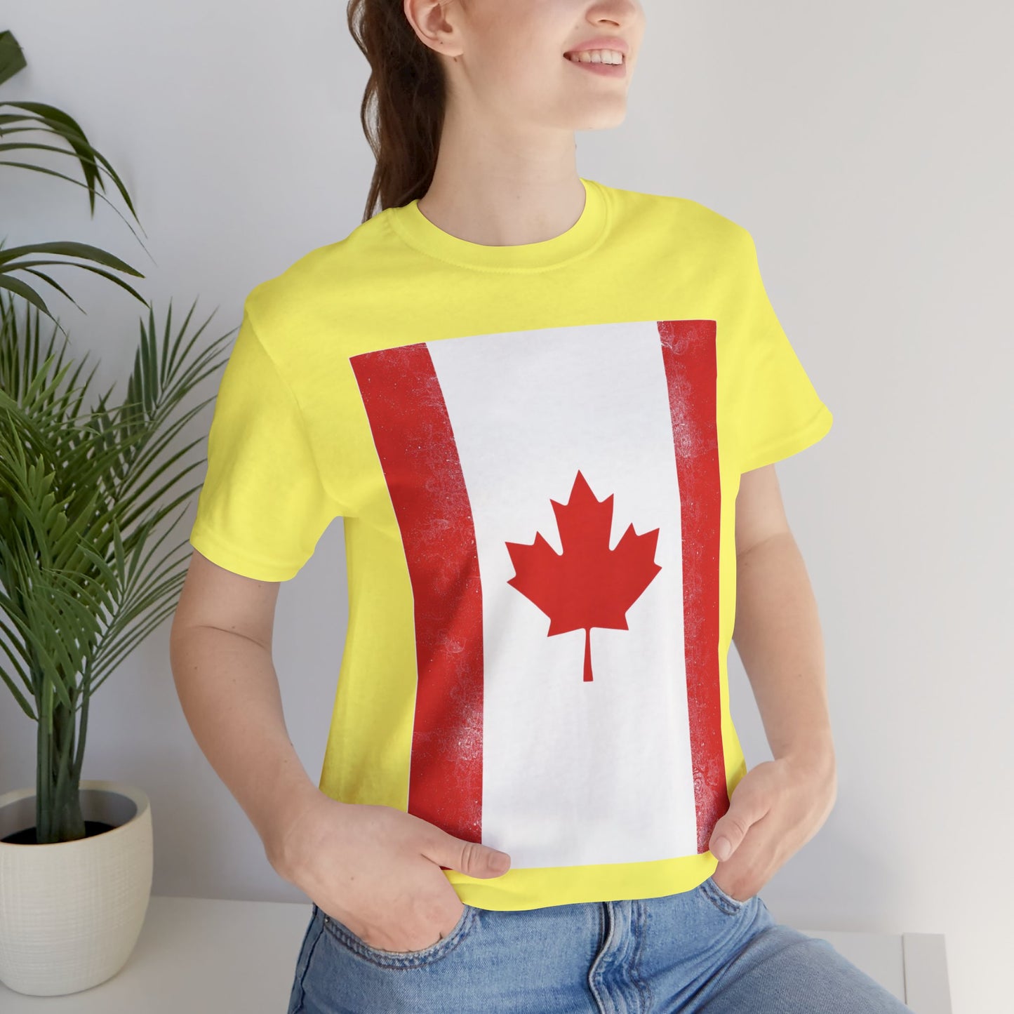 Canada Flag Unisex Jersey Short Sleeve Tee