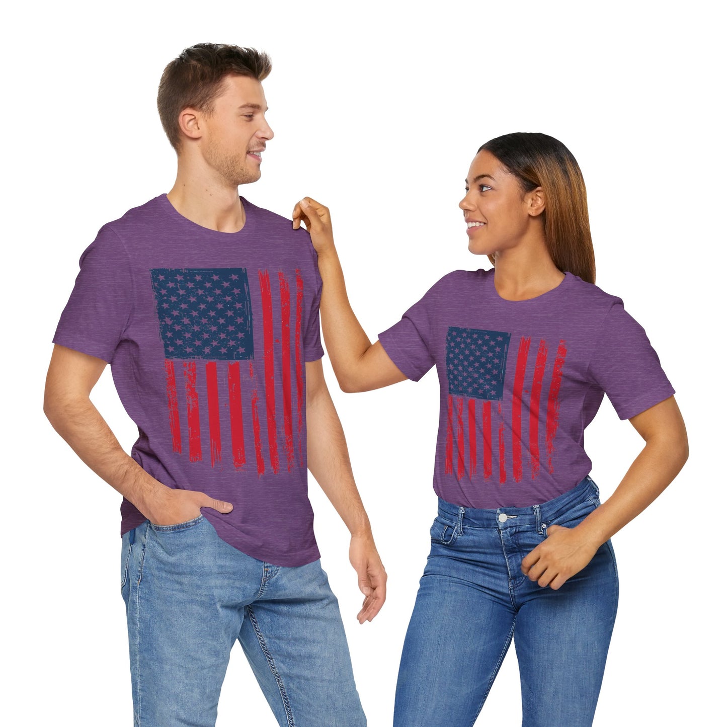Patriotic Unisex Tee - Grunge American Flag Shirt, Independence Day Apparel, July 4th Celebration, Casual Summer Wear, Gift for [...]
