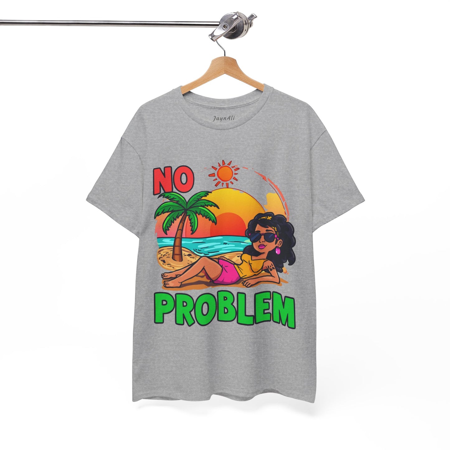 No Problem T-Shirt — Casual Graphic Tee with 'No Problem' Slogan