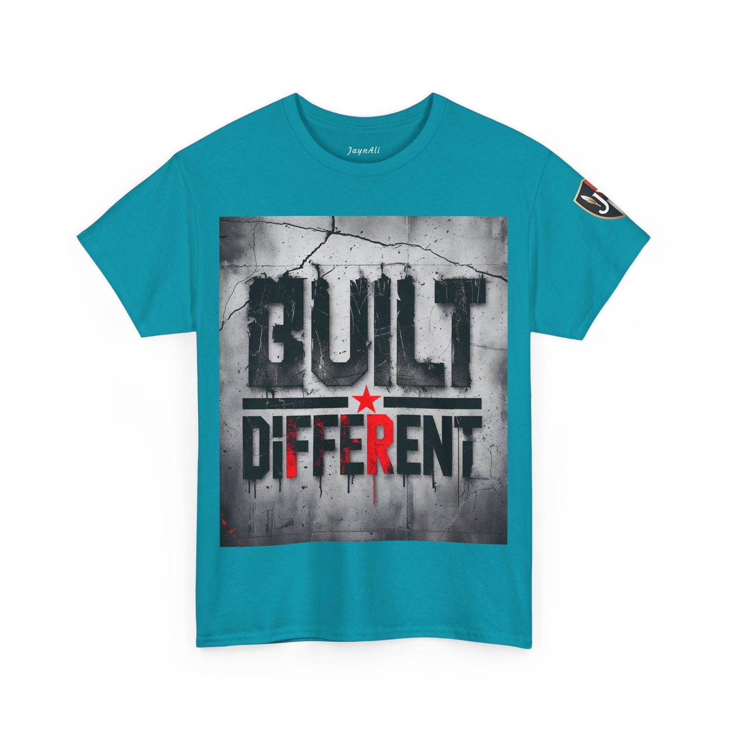 Graphic Tee - Built Different, Motivational Shirt for Him or Her