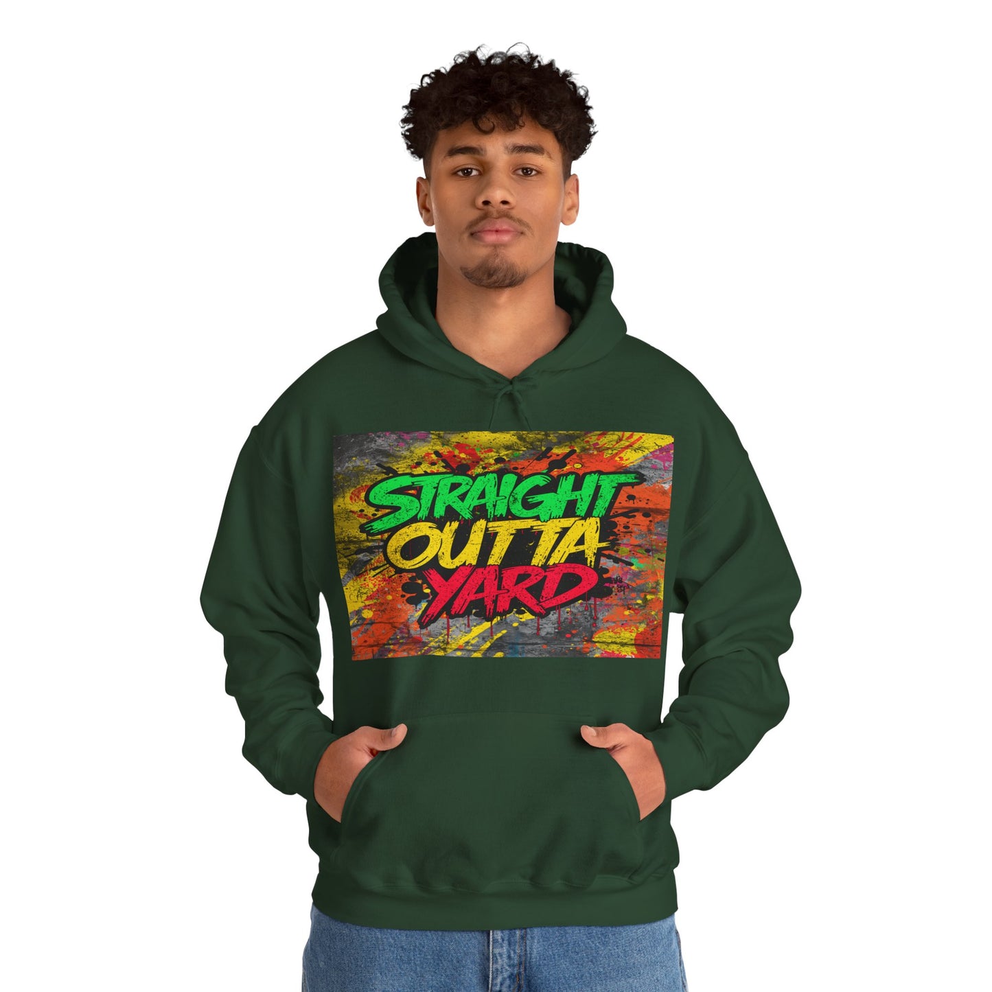Straight Outta Yard Hoodie — Funny Gardening & Backyard Work Hoodie