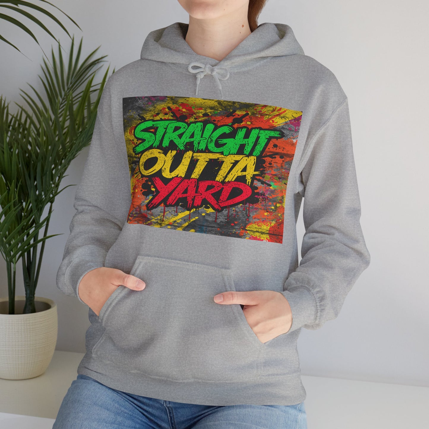 Straight Outta Yard Hoodie — Funny Gardening & Backyard Work Hoodie