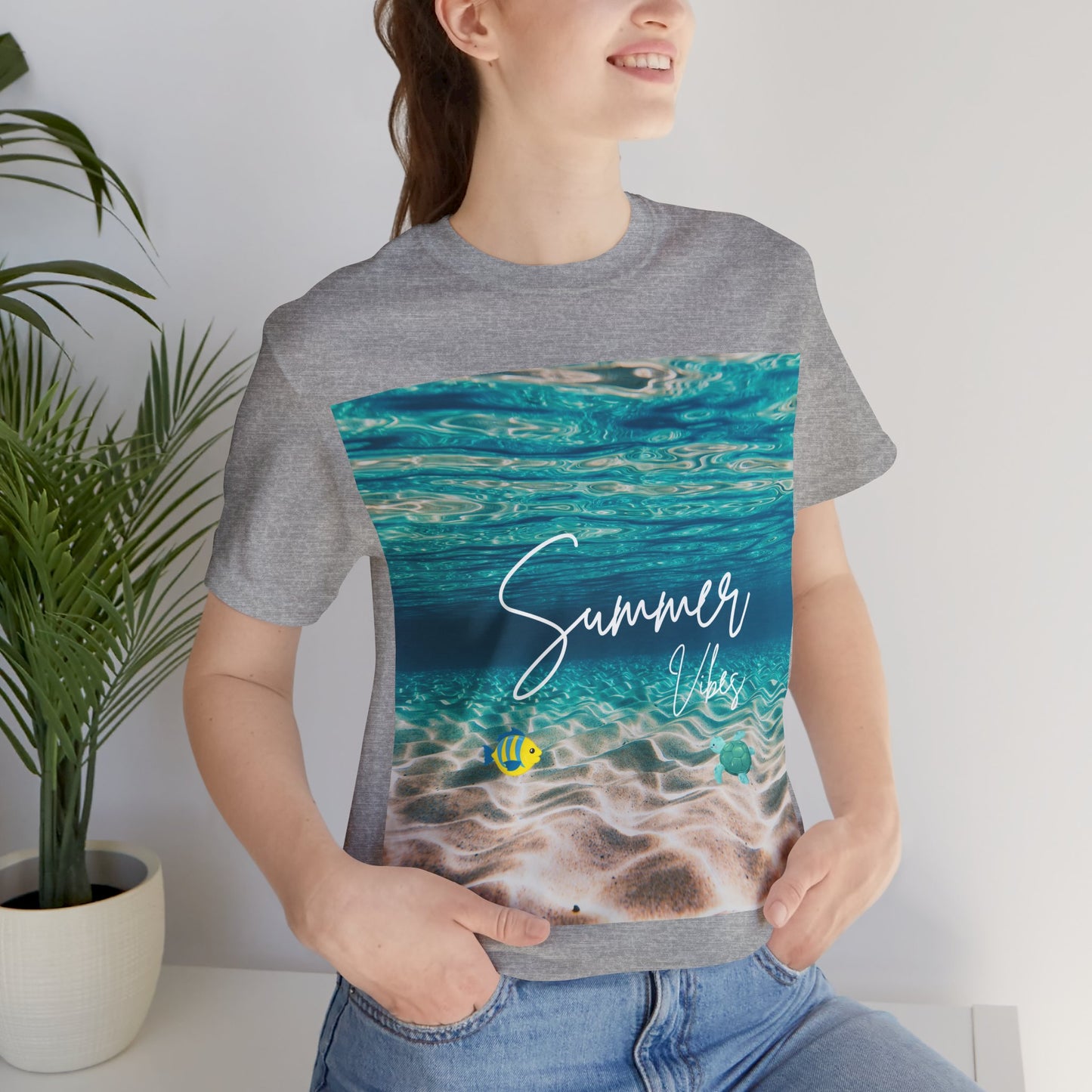 Summer Vibe Graphic Tee - Unisex Heavy Cotton Shirt for Him or Her