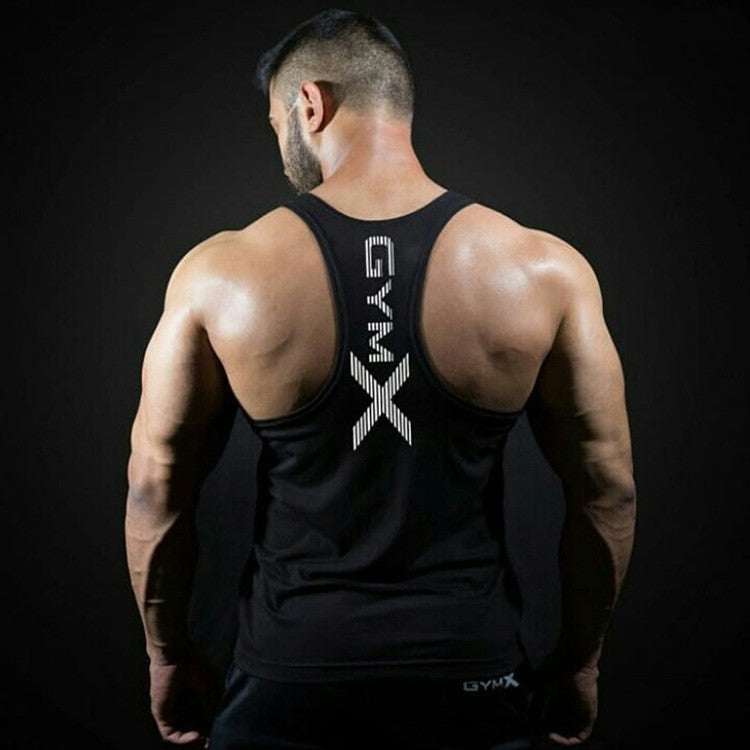 Men’s Quick-Dry Backless Gym Vest – Loose Fit, Breathable, Moisture-Wicking