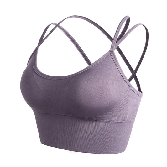 Comfortable Shockproof Fitness Vest Bra – Seamless Support for Active Women