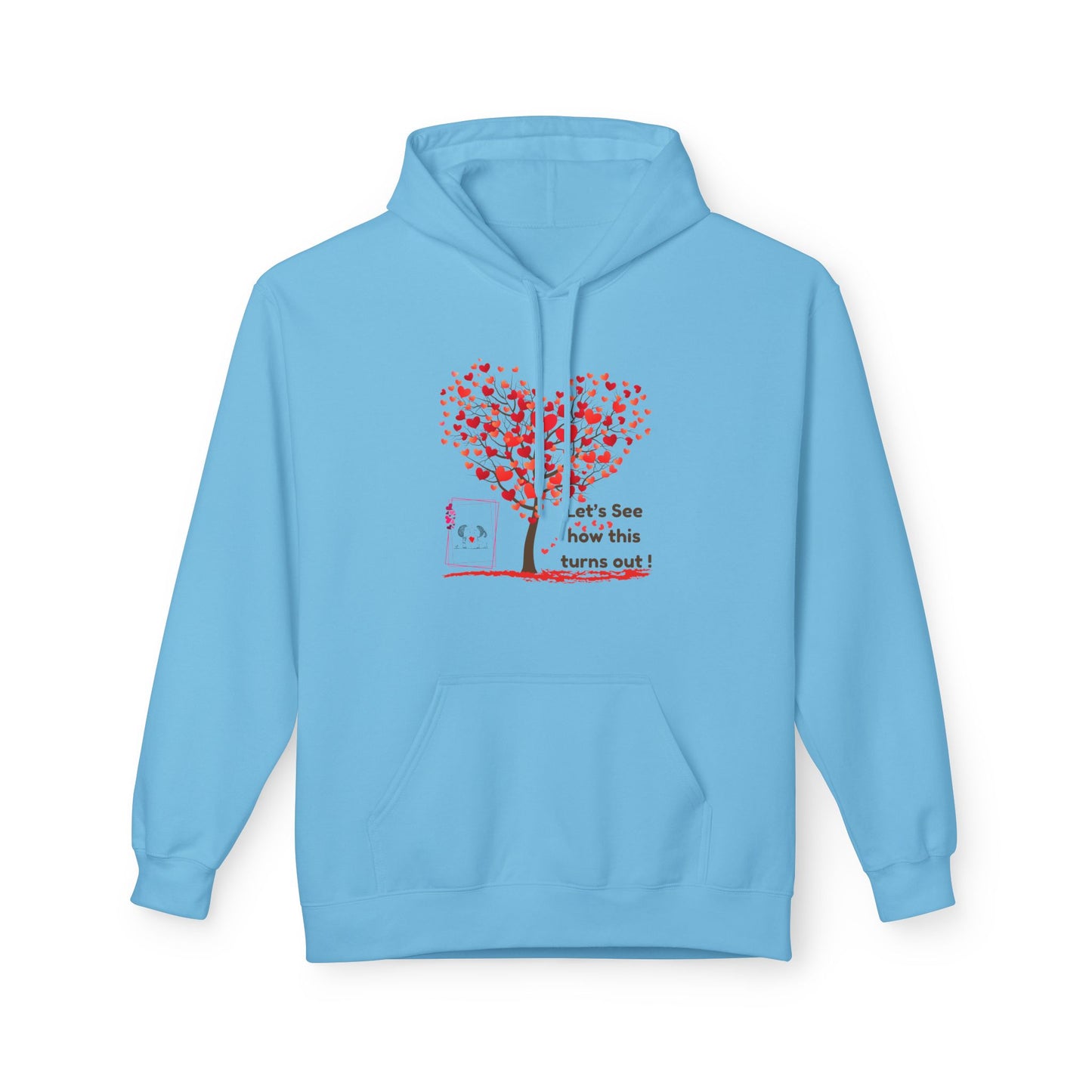 Heart Tree Fleece Hoodie – Cozy Gift for Love, Valentine's, Couples, Hoodie for Everyone, Soft Style, Unisex Apparel
