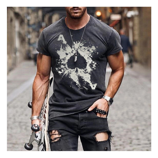 Men’s A of Spades Graphic T-Shirt – Short Sleeve Crew Neck